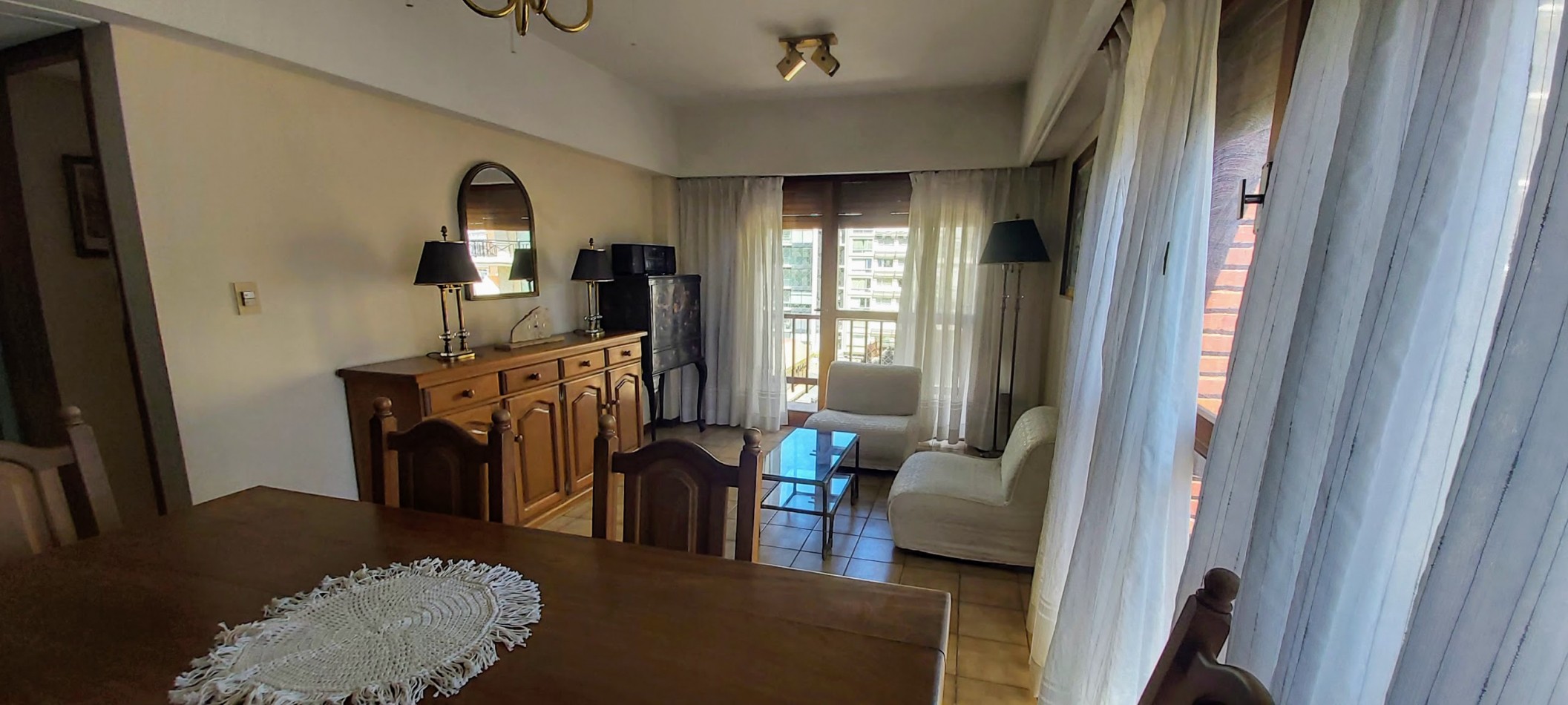 alquiler departamento de dos ambientes vista parcial al mar 