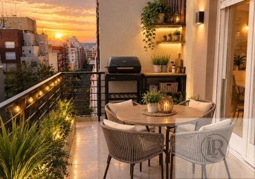 Departamento de 2 Amb c/dependencias con Balcon terraza a la calle, Centro de Mar del Plata